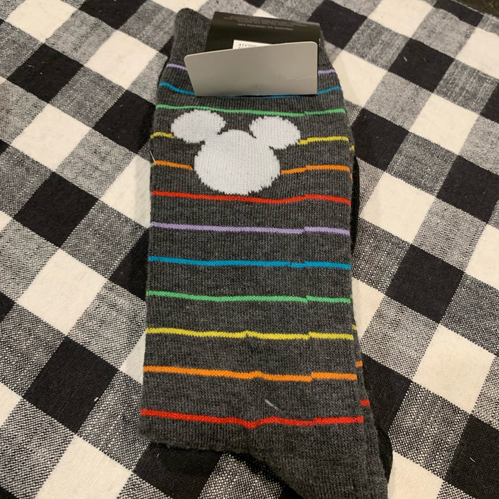 Men’s Disney Mickey Mouse Pride novelty crew cut socks - Picture 3 of 5